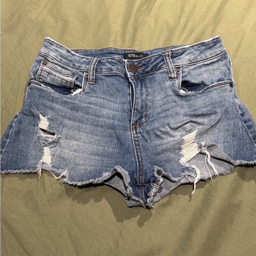 STS Blue Distressed Denim Shorts - Sz 27
